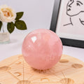 Natural Rose Quartz Crystal Sphere