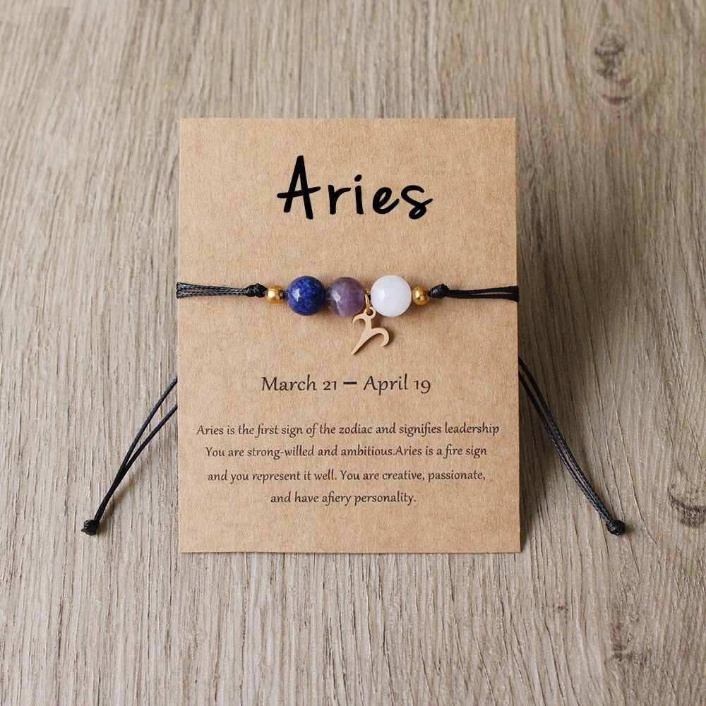 Zodiac Braided Cord Bracelet