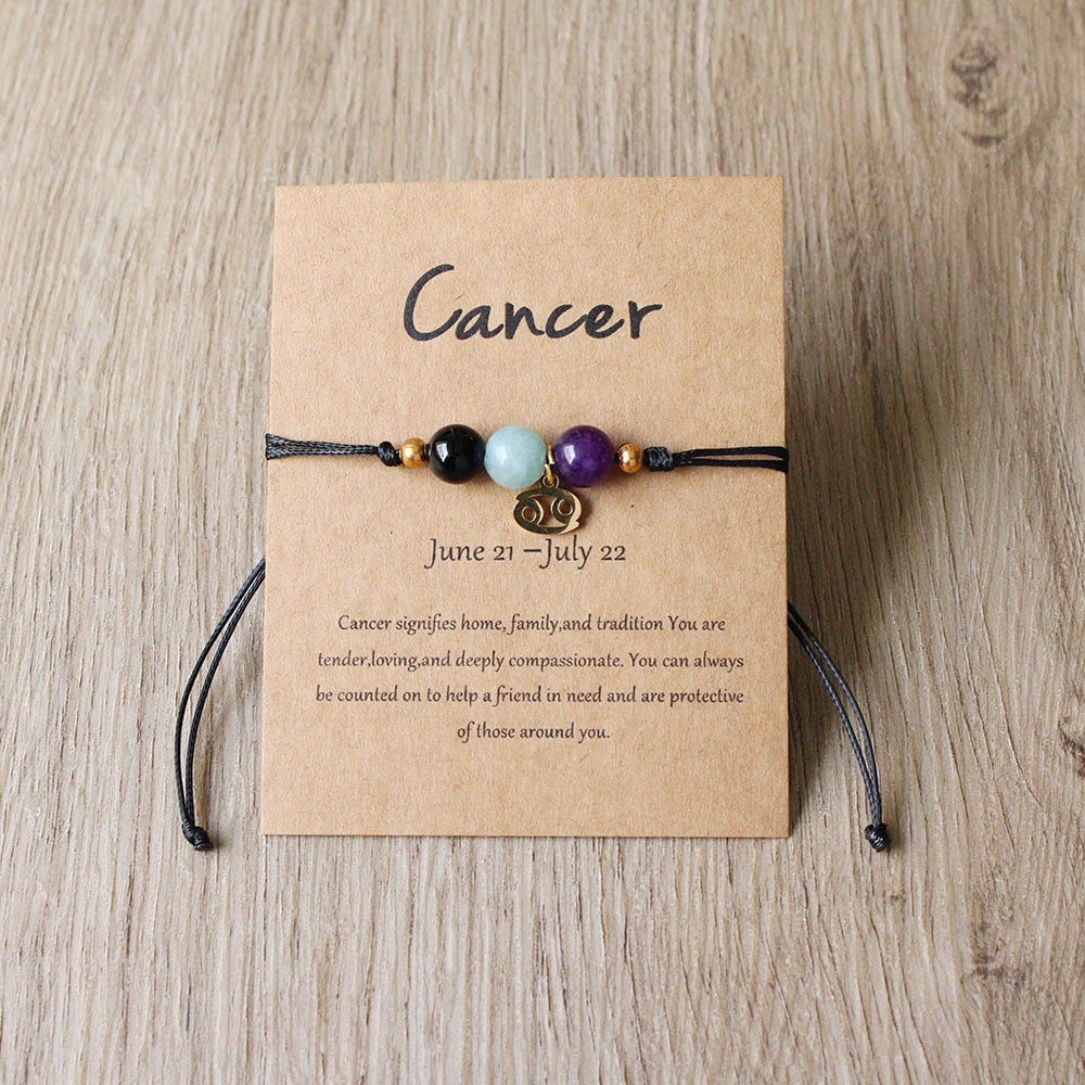 Zodiac Braided Cord Bracelet