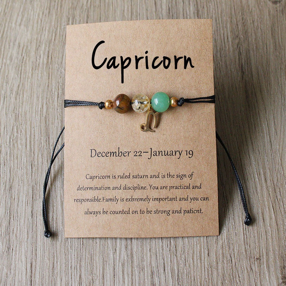 Zodiac Braided Cord Bracelet