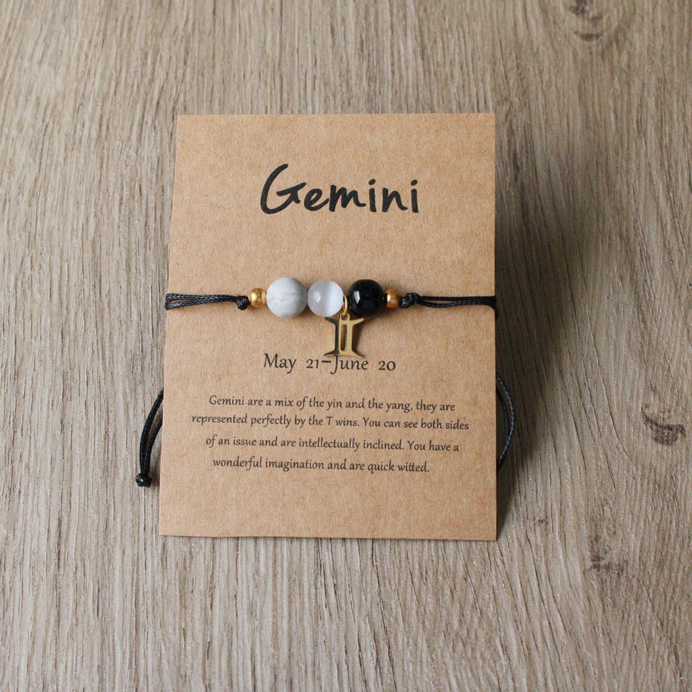 Zodiac Braided Cord Bracelet