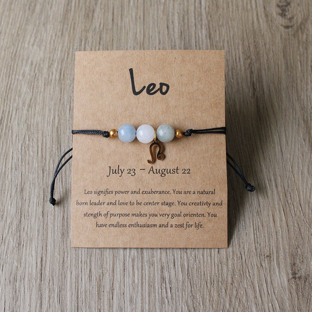 Zodiac Braided Cord Bracelet