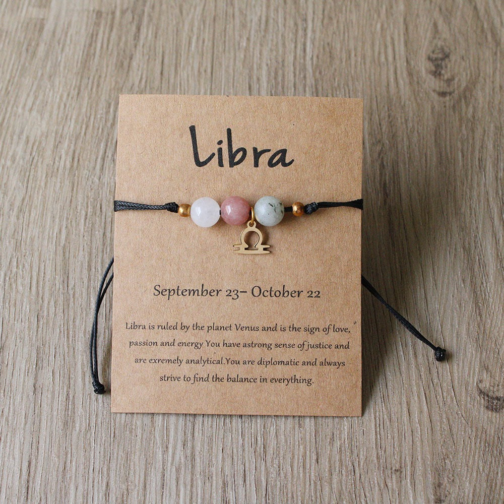 Zodiac Braided Cord Bracelet