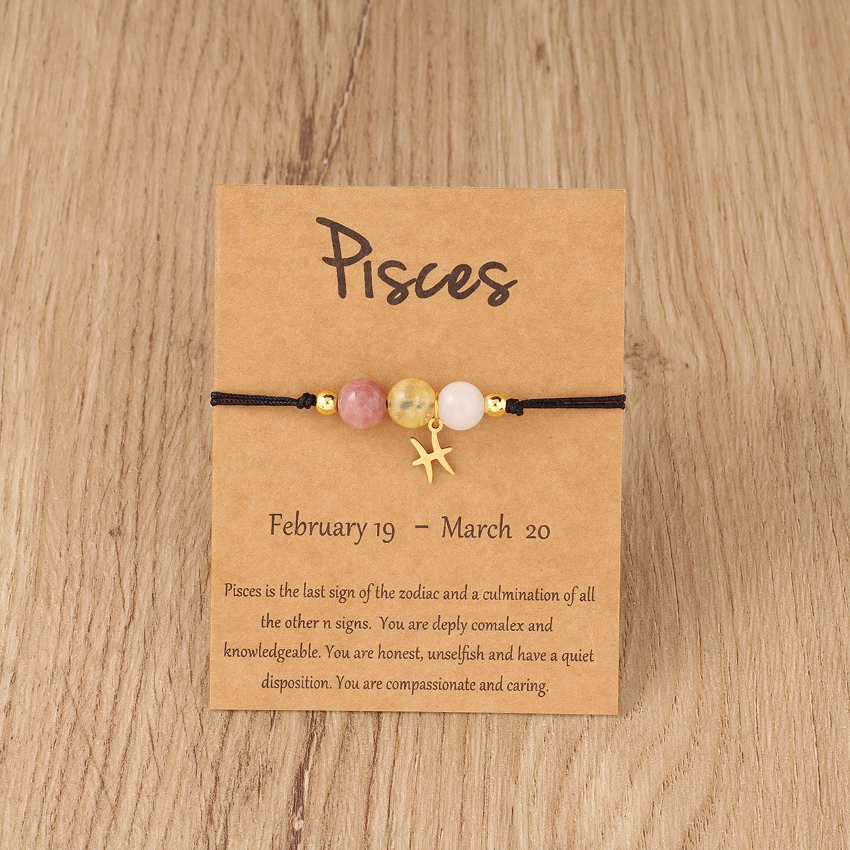 Zodiac Braided Cord Bracelet