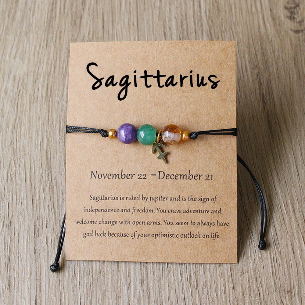 Zodiac Braided Cord Bracelet