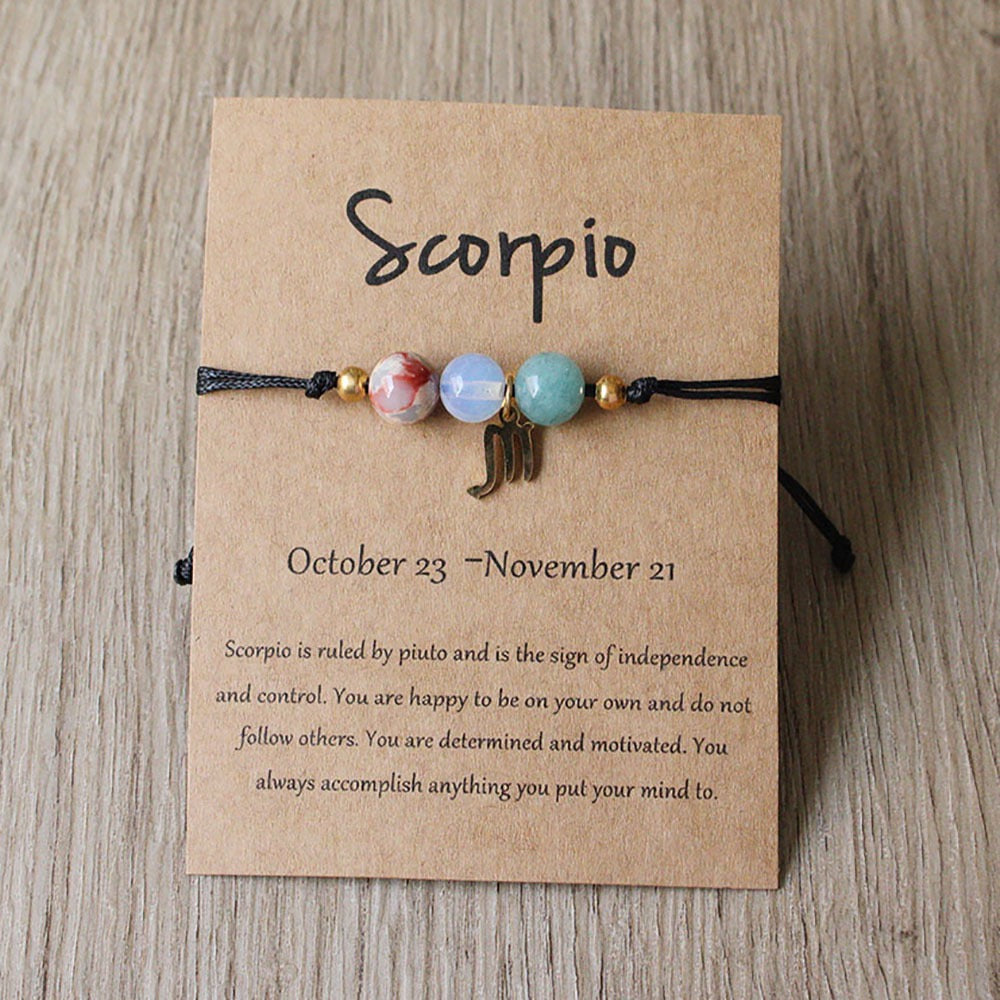Zodiac Braided Cord Bracelet