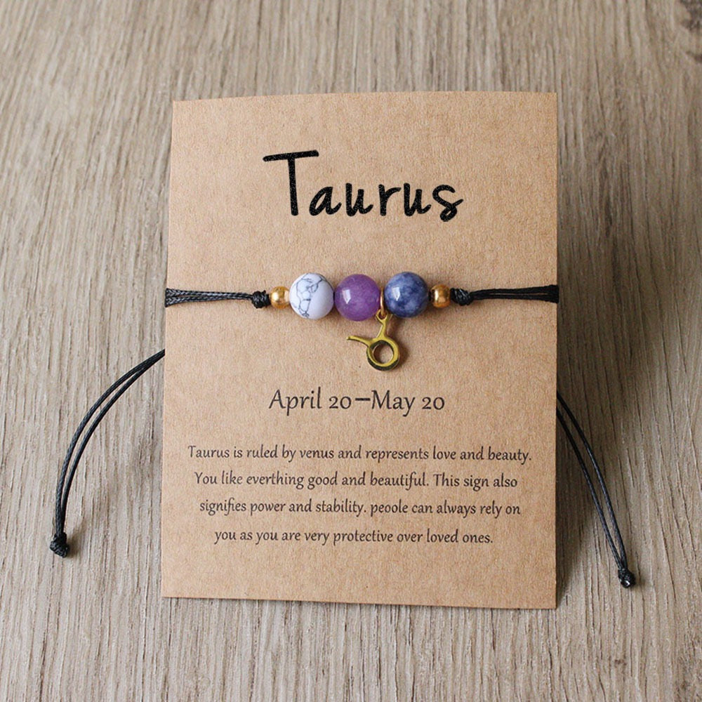 Zodiac Braided Cord Bracelet