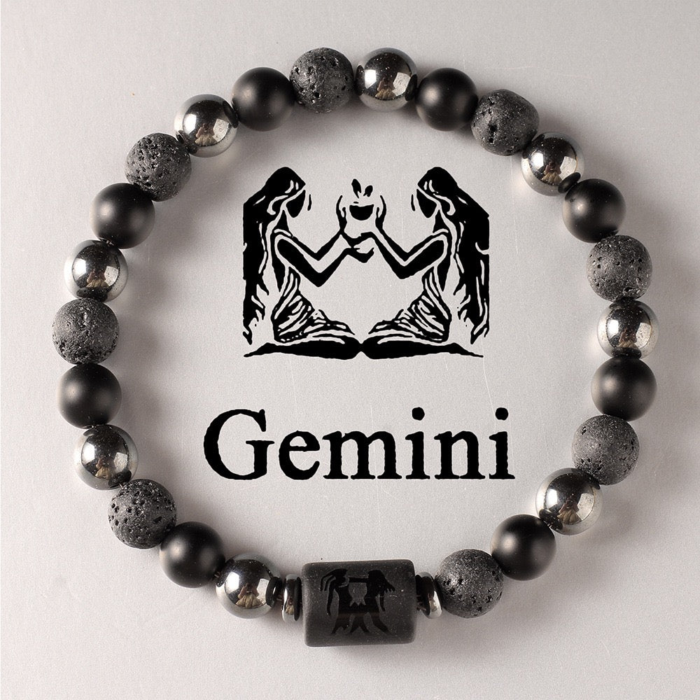 Black Stone Zodiac Bracelet