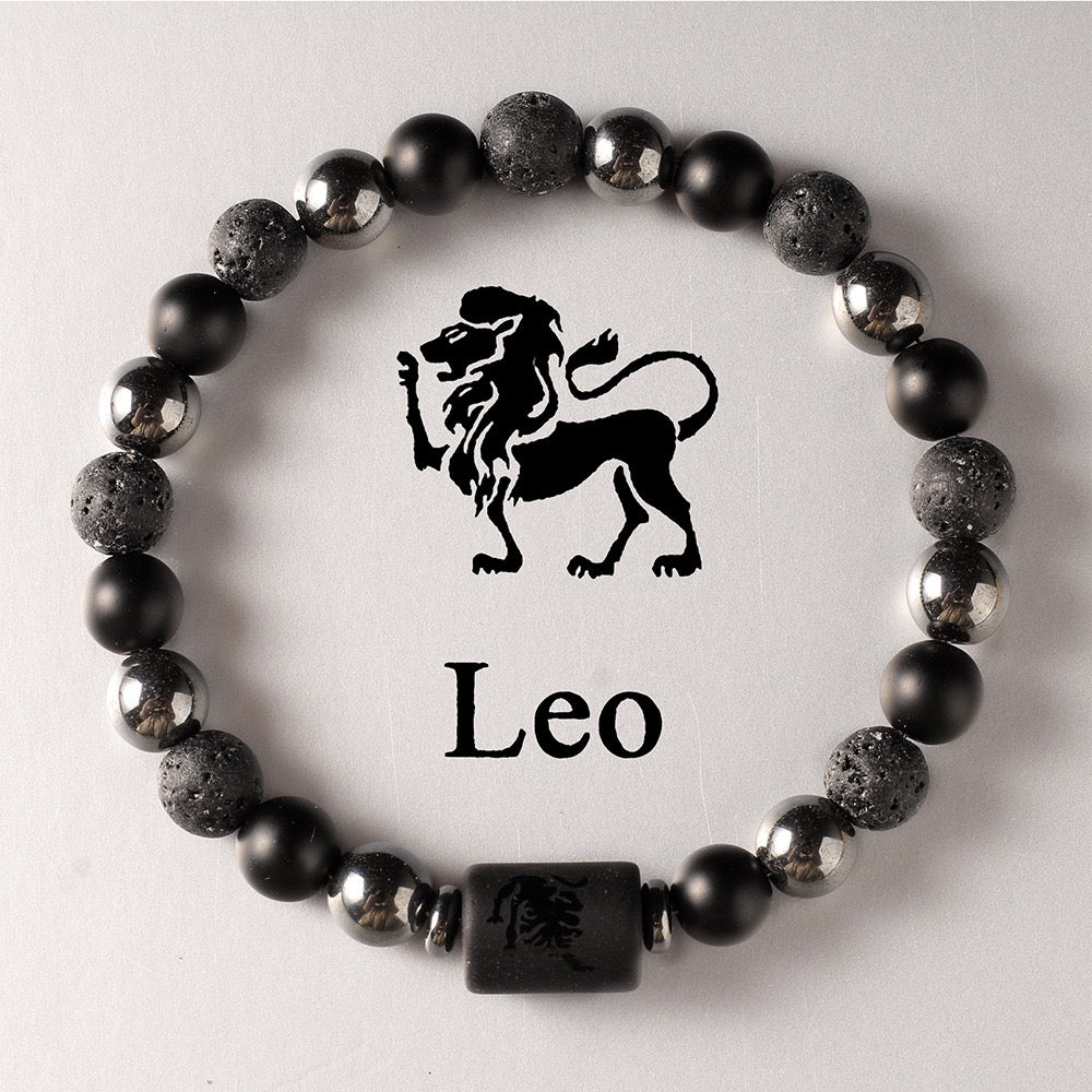 Black Stone Zodiac Bracelet