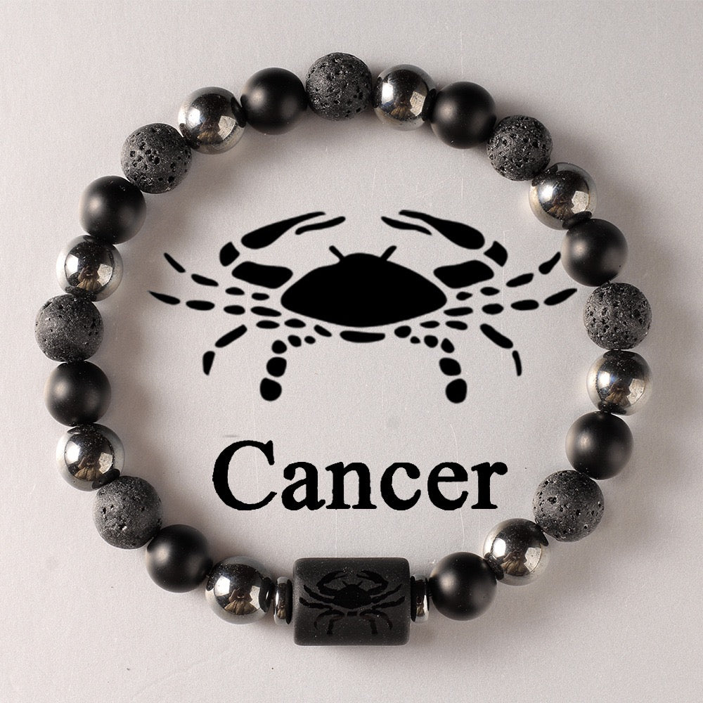 Black Stone Zodiac Bracelet