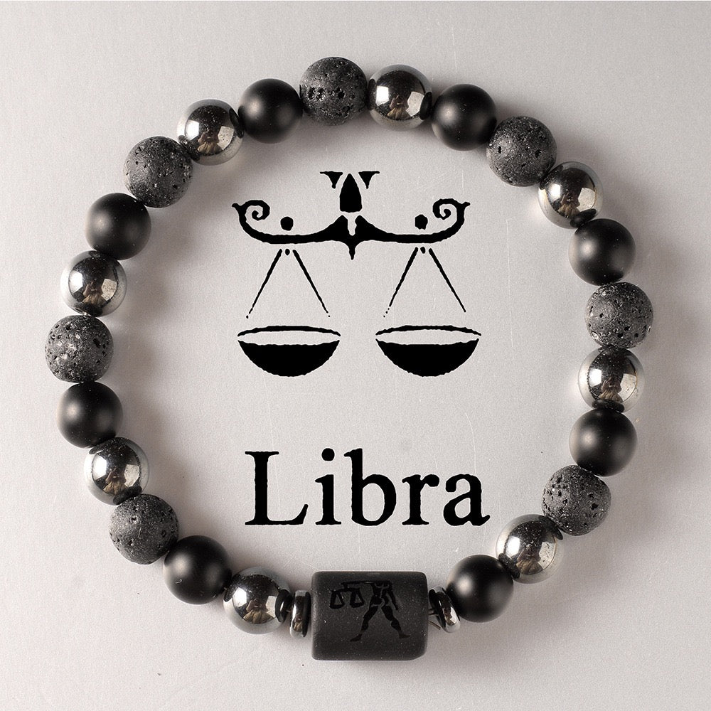 Black Stone Zodiac Bracelet
