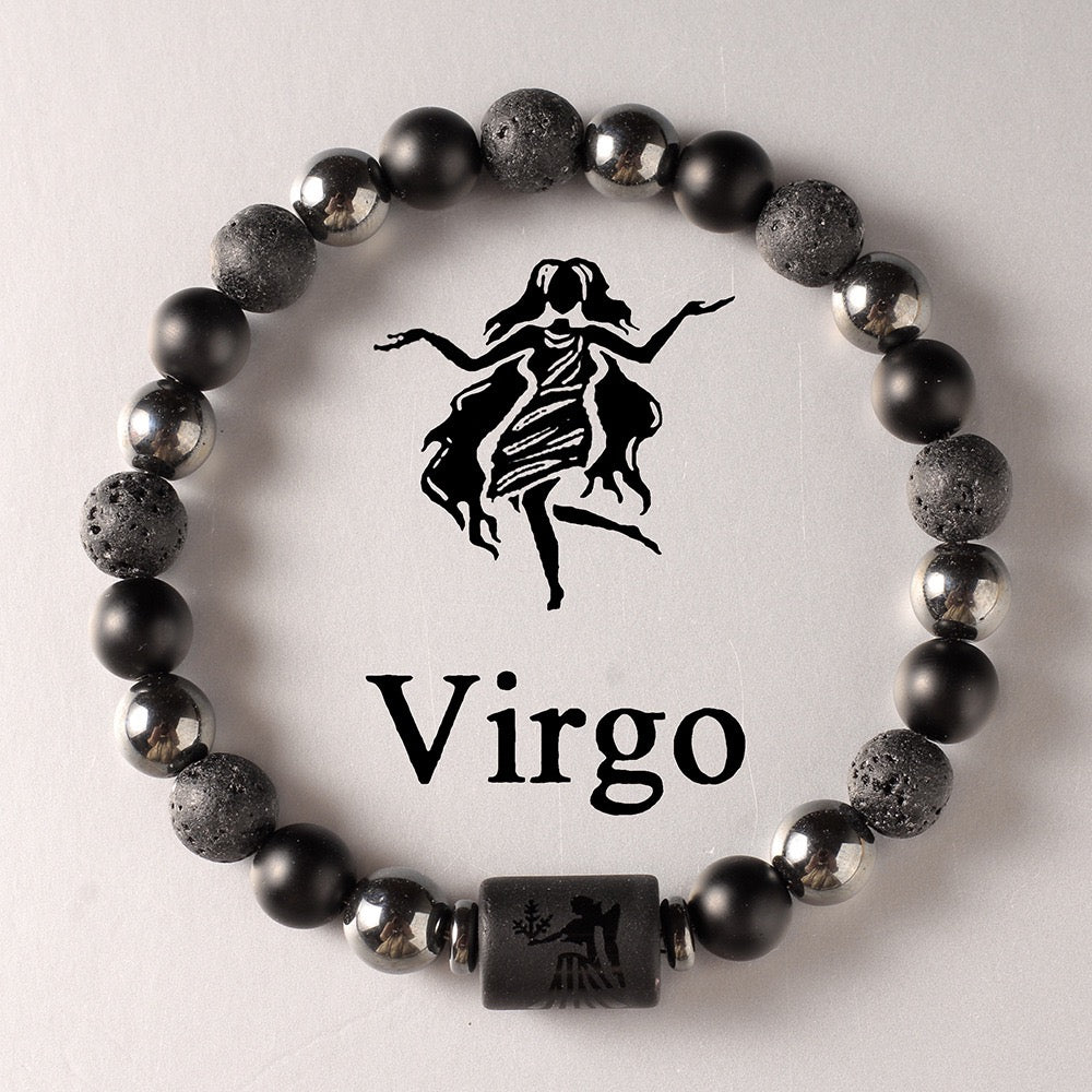 Black Stone Zodiac Bracelet