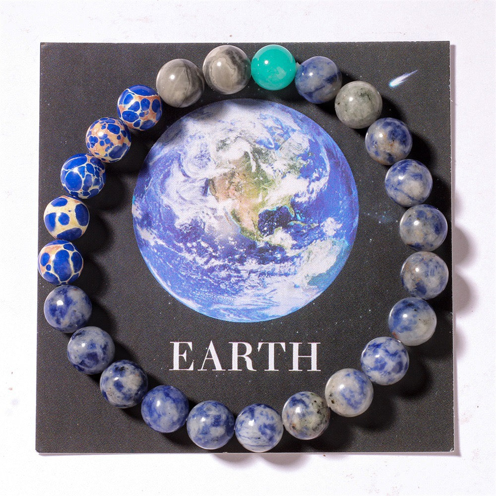 Solar System Natural Stone Bracelet