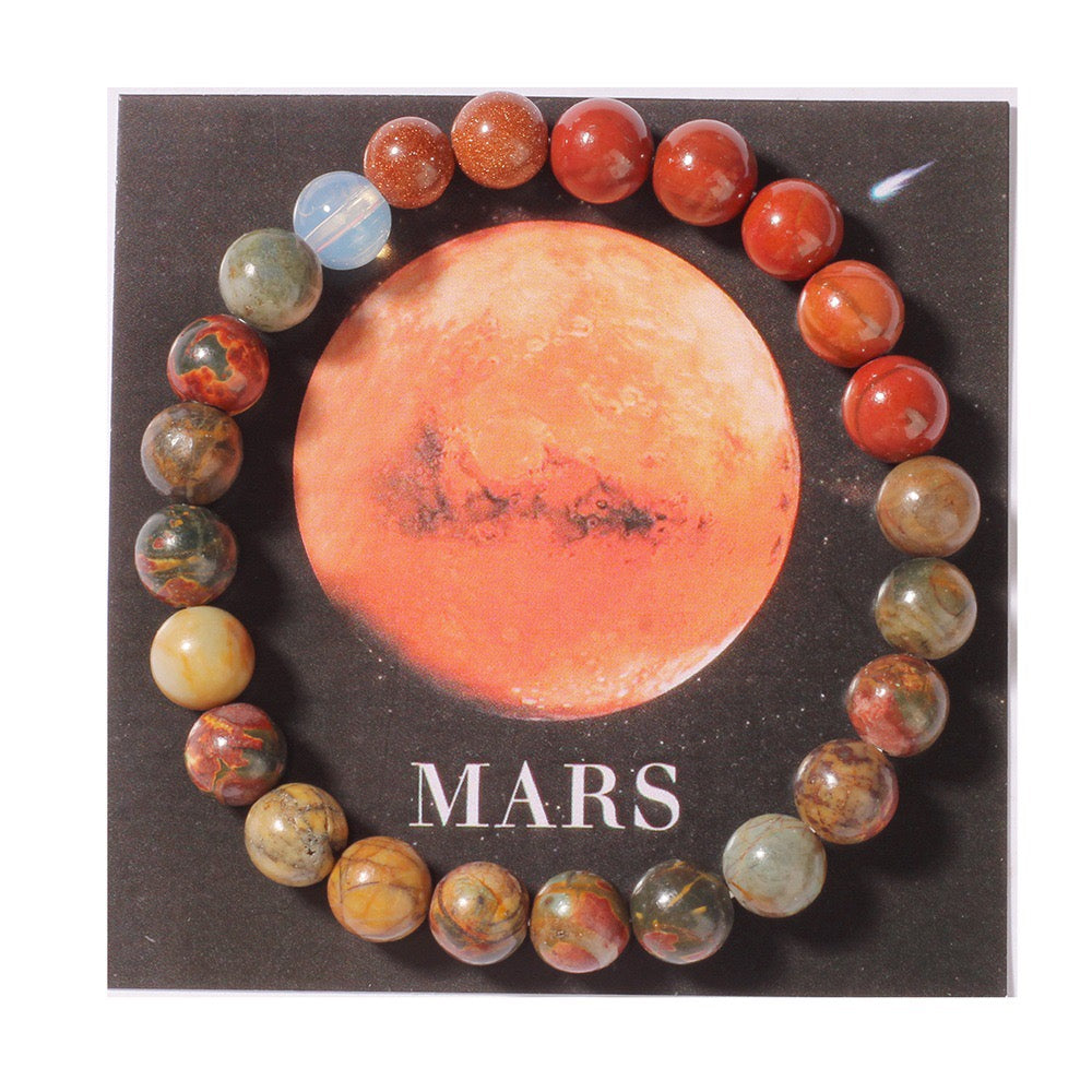 Solar System Natural Stone Bracelet
