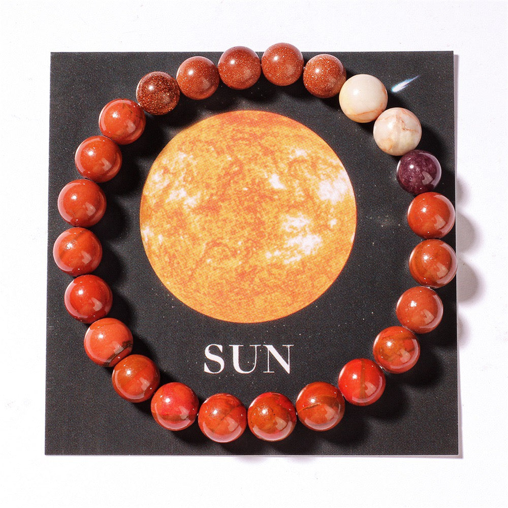 Solar System Natural Stone Bracelet