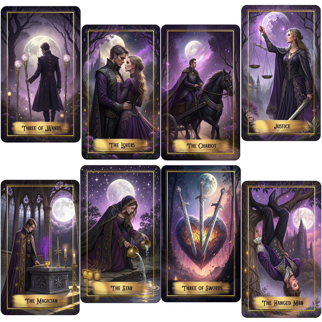 Purple Moon Tarot Deck