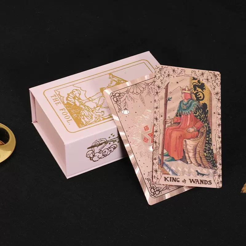 Rose Hexagram Gold Foil Tarot Deck