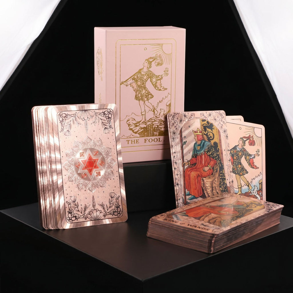 Rose Hexagram Gold Foil Tarot Deck