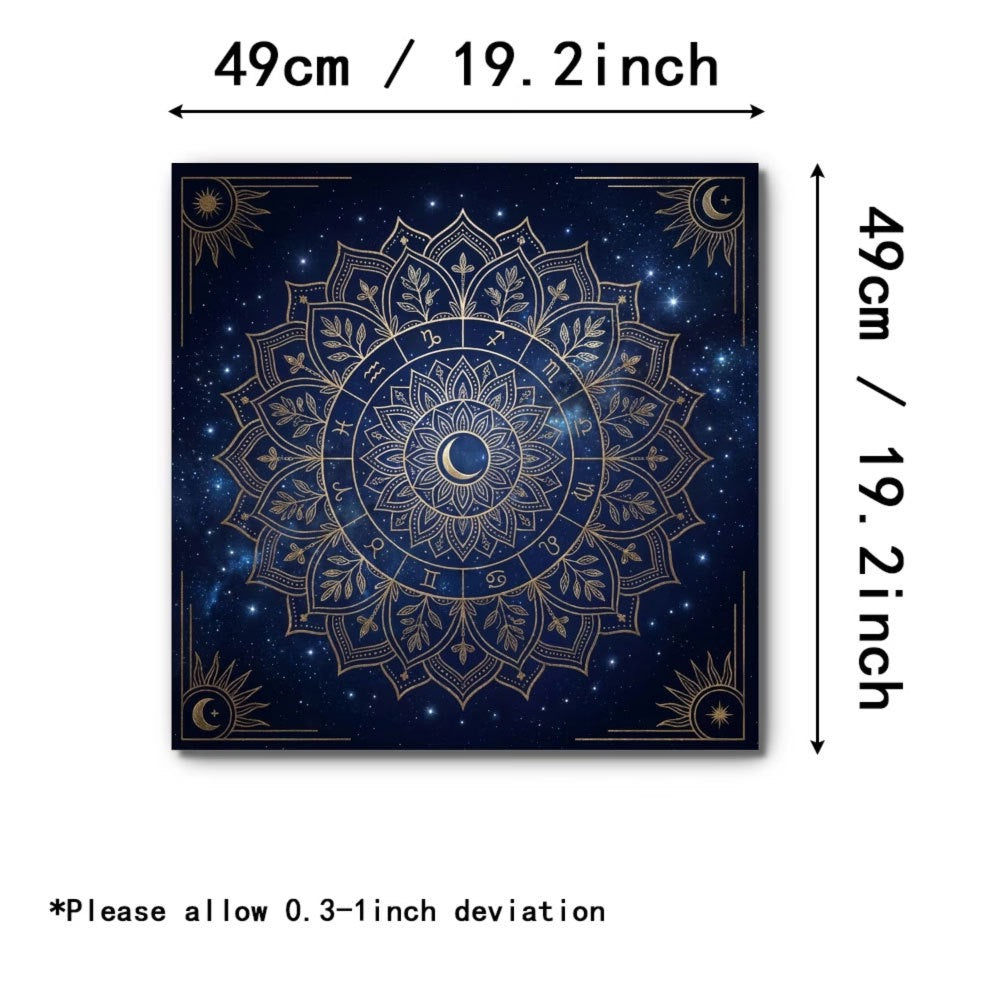 Zodiac Mandala Tarot Cloth