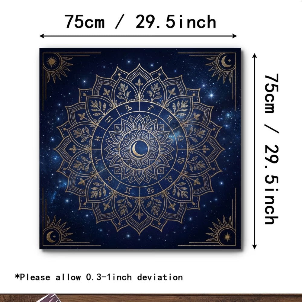 Zodiac Mandala Tarot Cloth