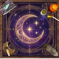 Purple Moon Tarot Cloth