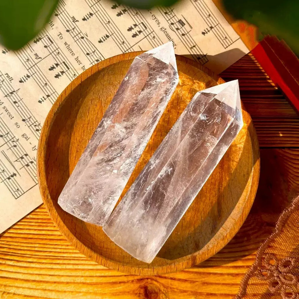 Natural Clear Quartz Towers