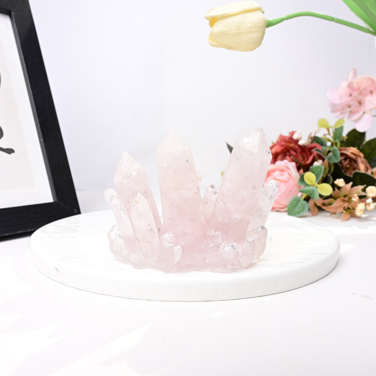 Crystal Cluster Resin Ornament
