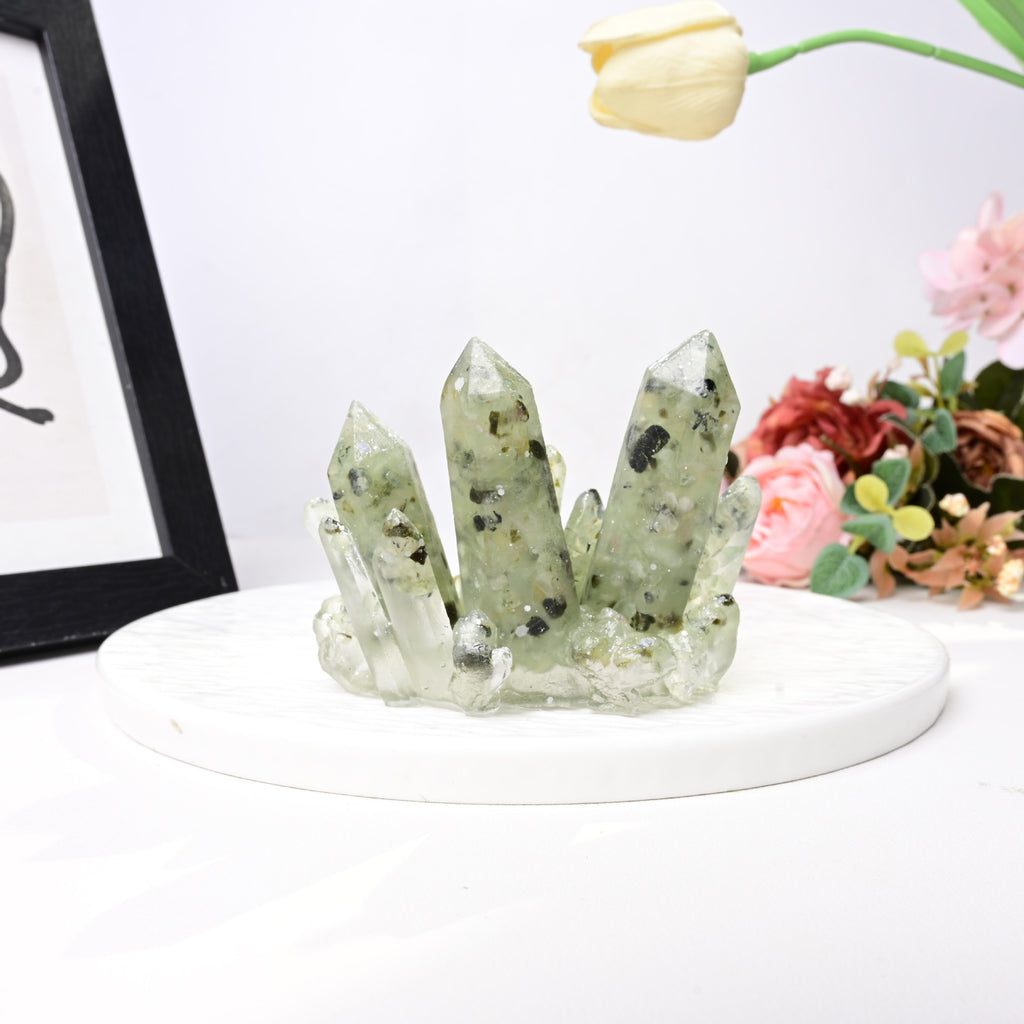 Crystal Cluster Resin Ornament