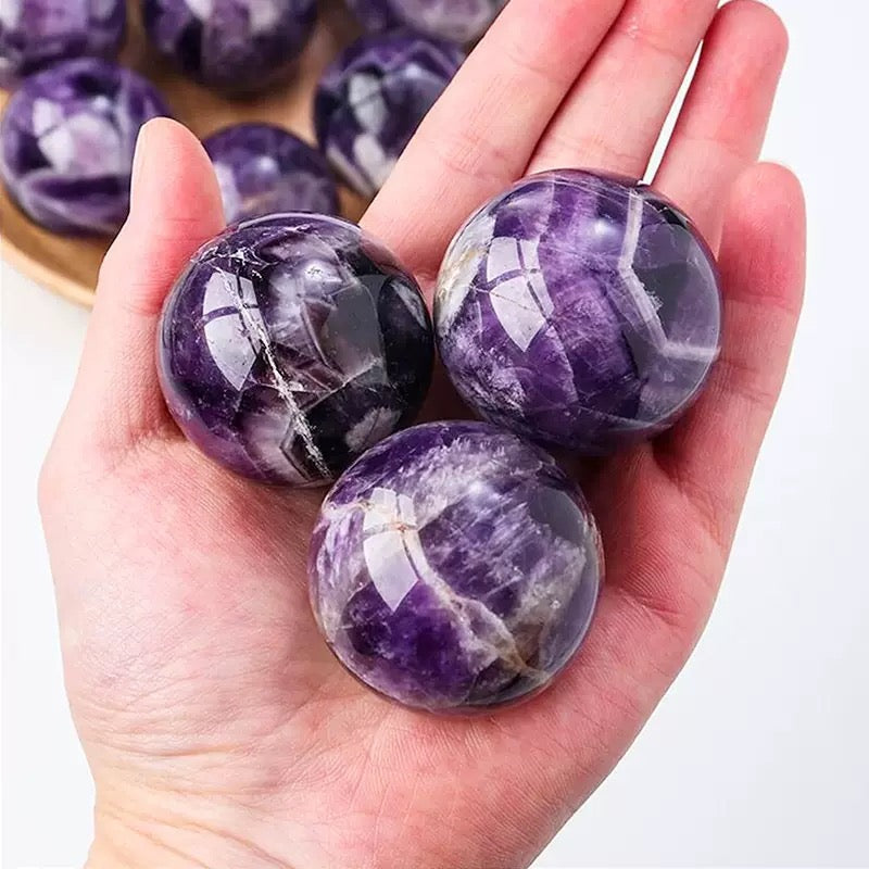 Dreamy Amethyst Crystal Sphere